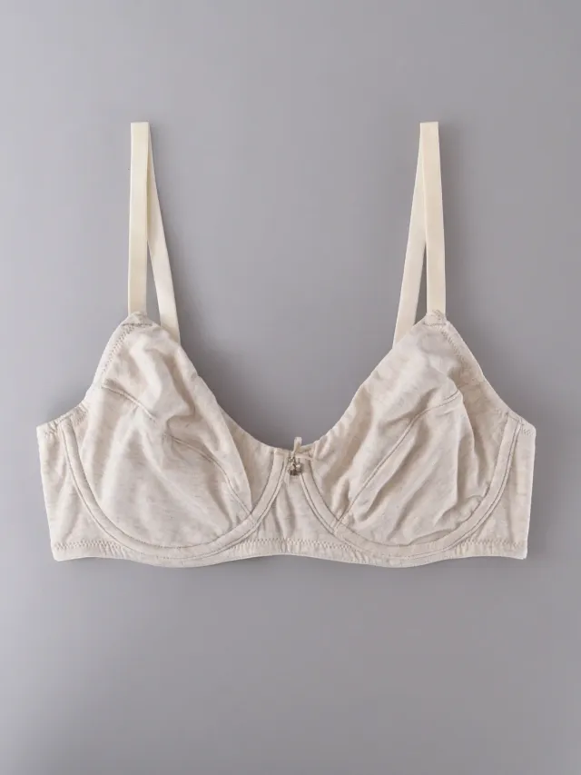 Si'èLei Natural Cotton 1442 reggiseno francese ecru melange cotone bio