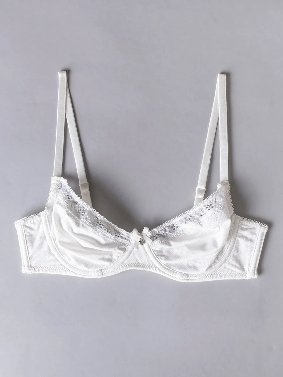 Si'èLei Darling 1870 reggiseno bianco latte jacquard