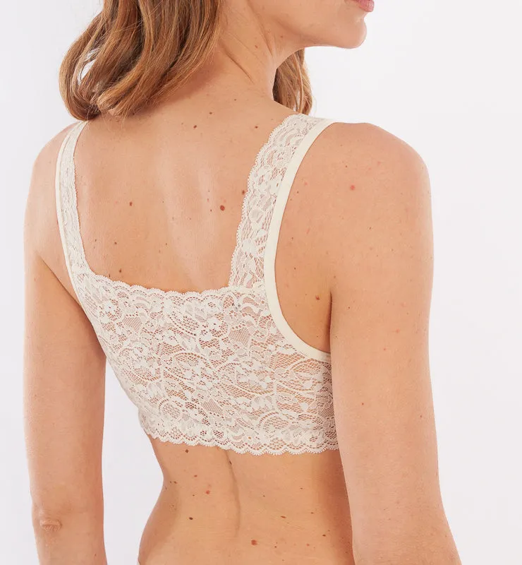 Casagin reggiseno donna pizzo tessuto naturale