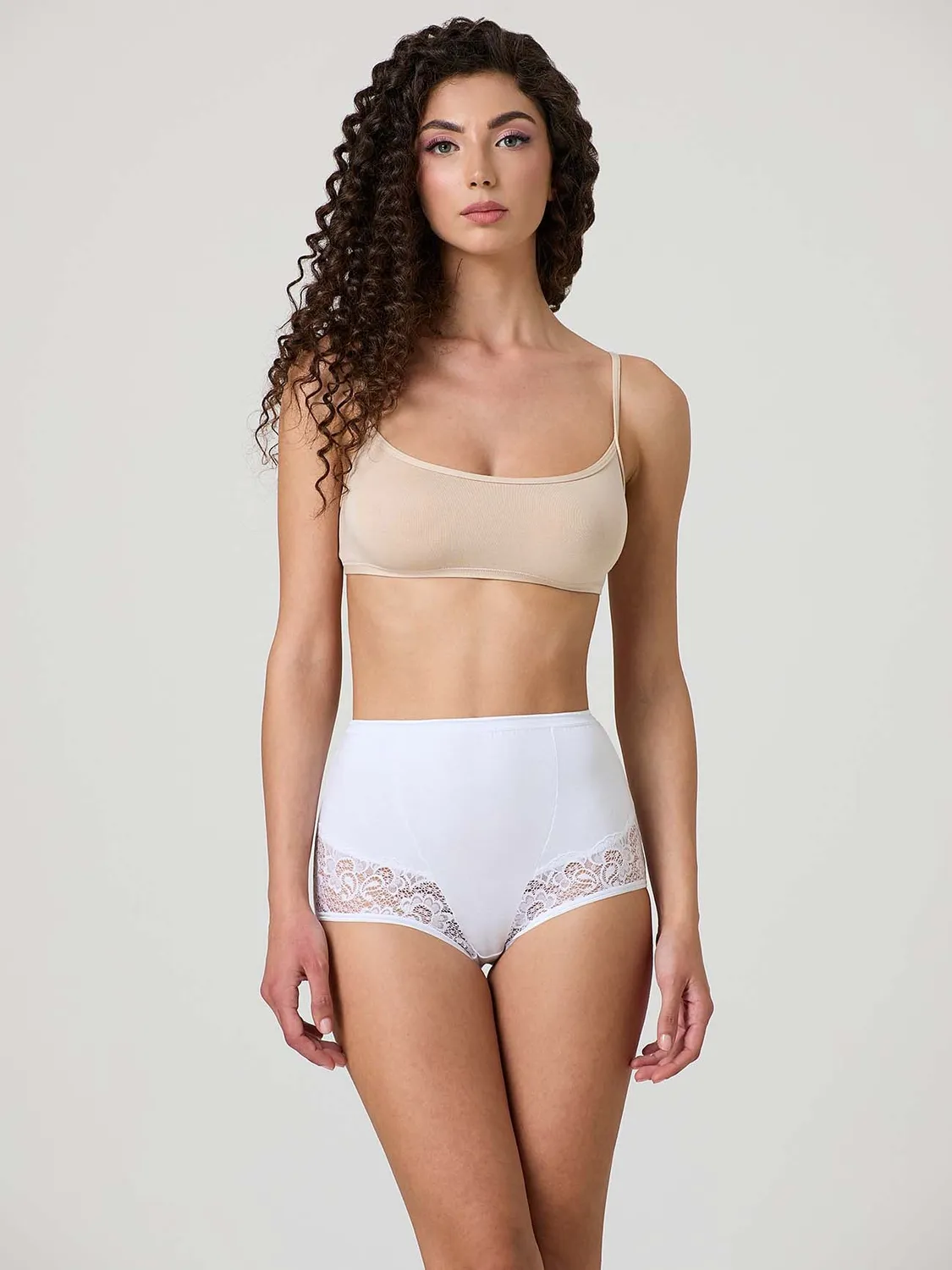Jadea Basic 06 culotte cotone elasticizzato pizzo