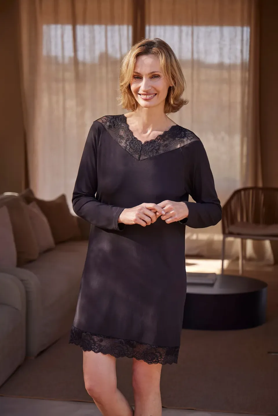 Janira Greta Jolie 1125 camicia da notte ML manica lunga