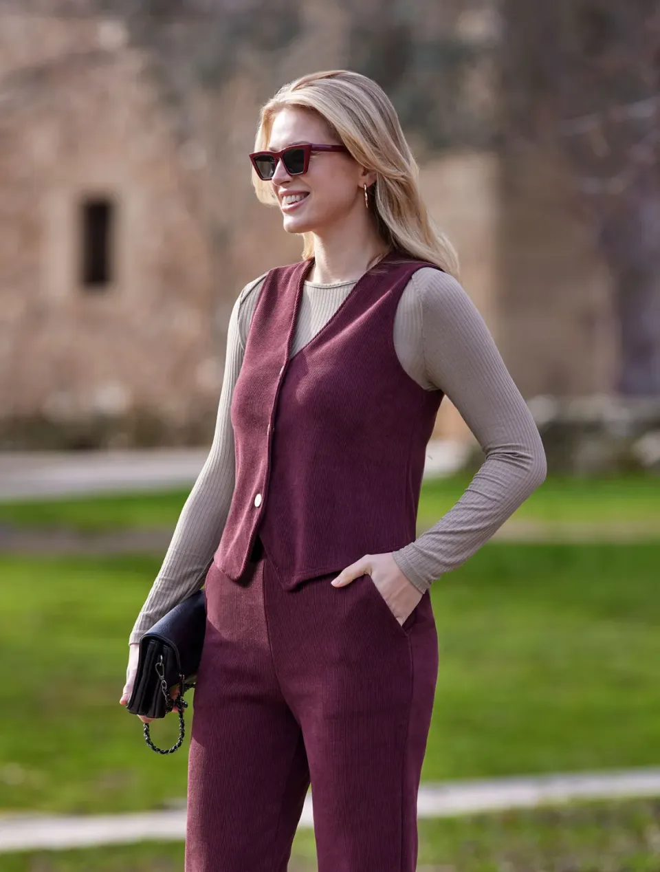 Janira Softy Pana Vest gilet velluto caldo