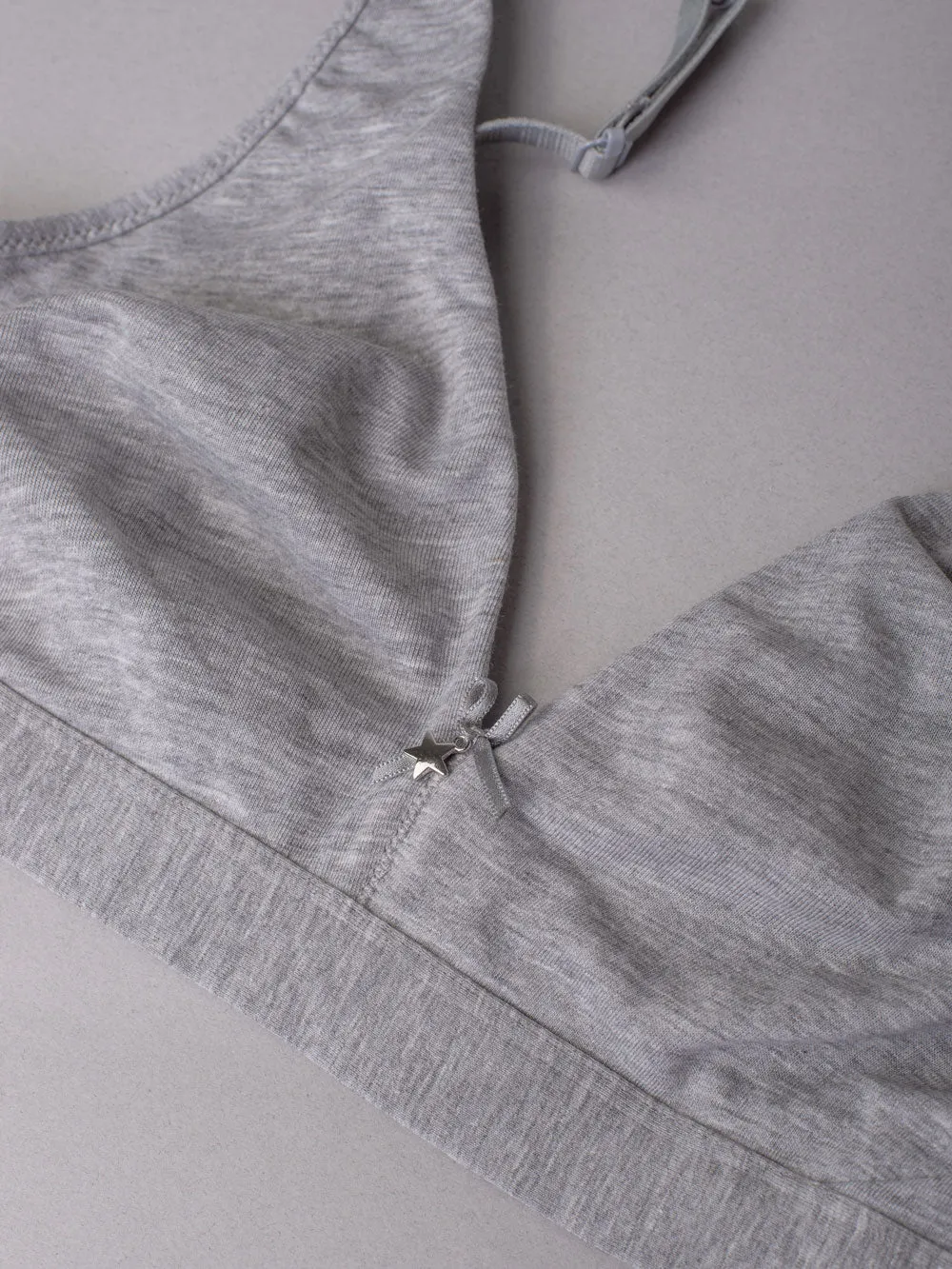 SièLei Natural Cotton 1454 reggiseno triangolo grigio cotone bio