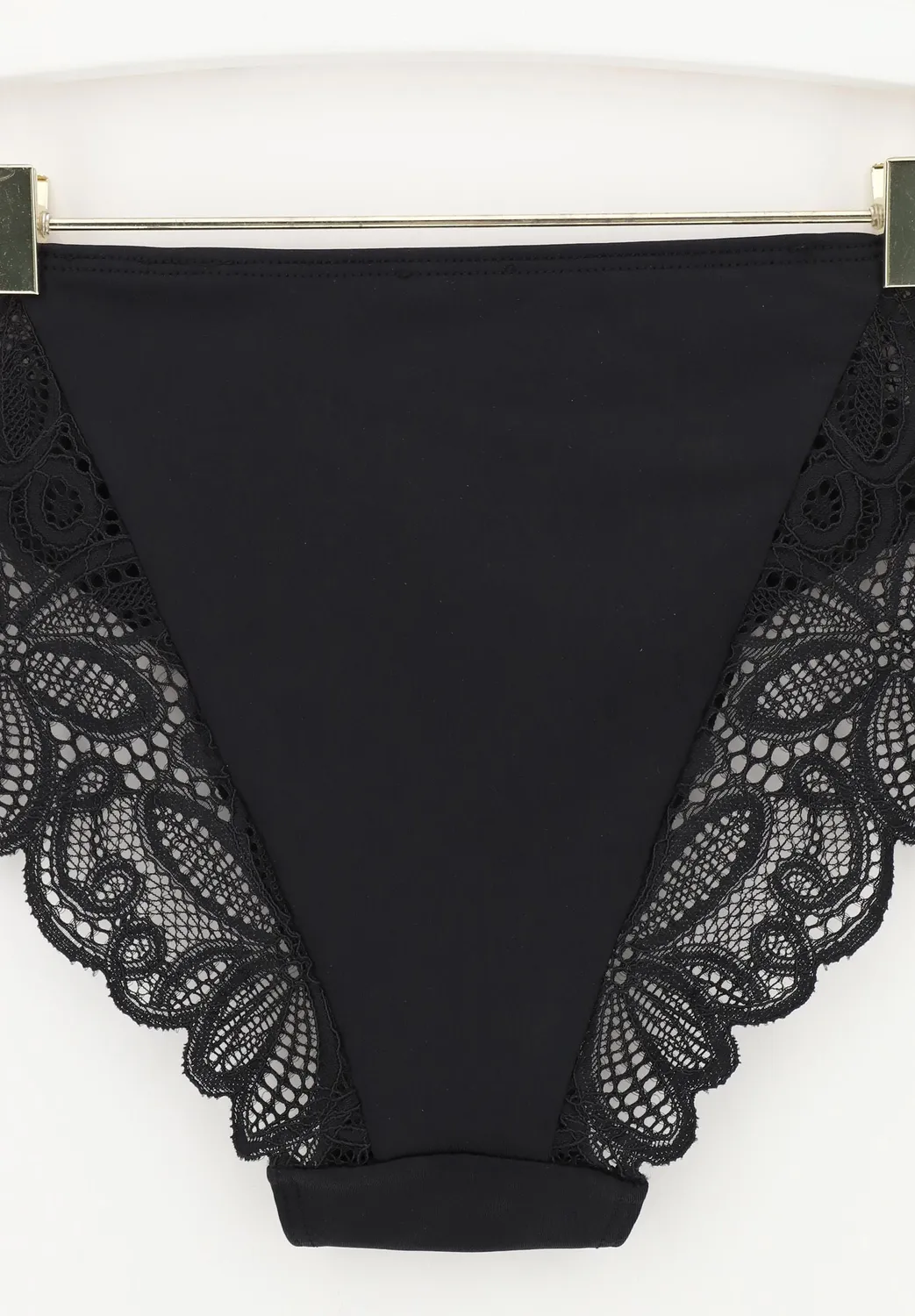 Lepel Belseno Allure 463 slip nero in microfibra e pizzo