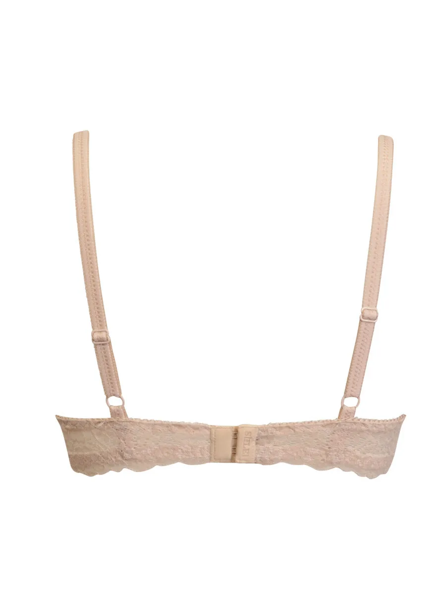 Si'èLei 2680 reggiseno push-up cipria in pizzo