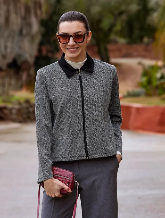 Janira Diams jacket giacca elegante nera