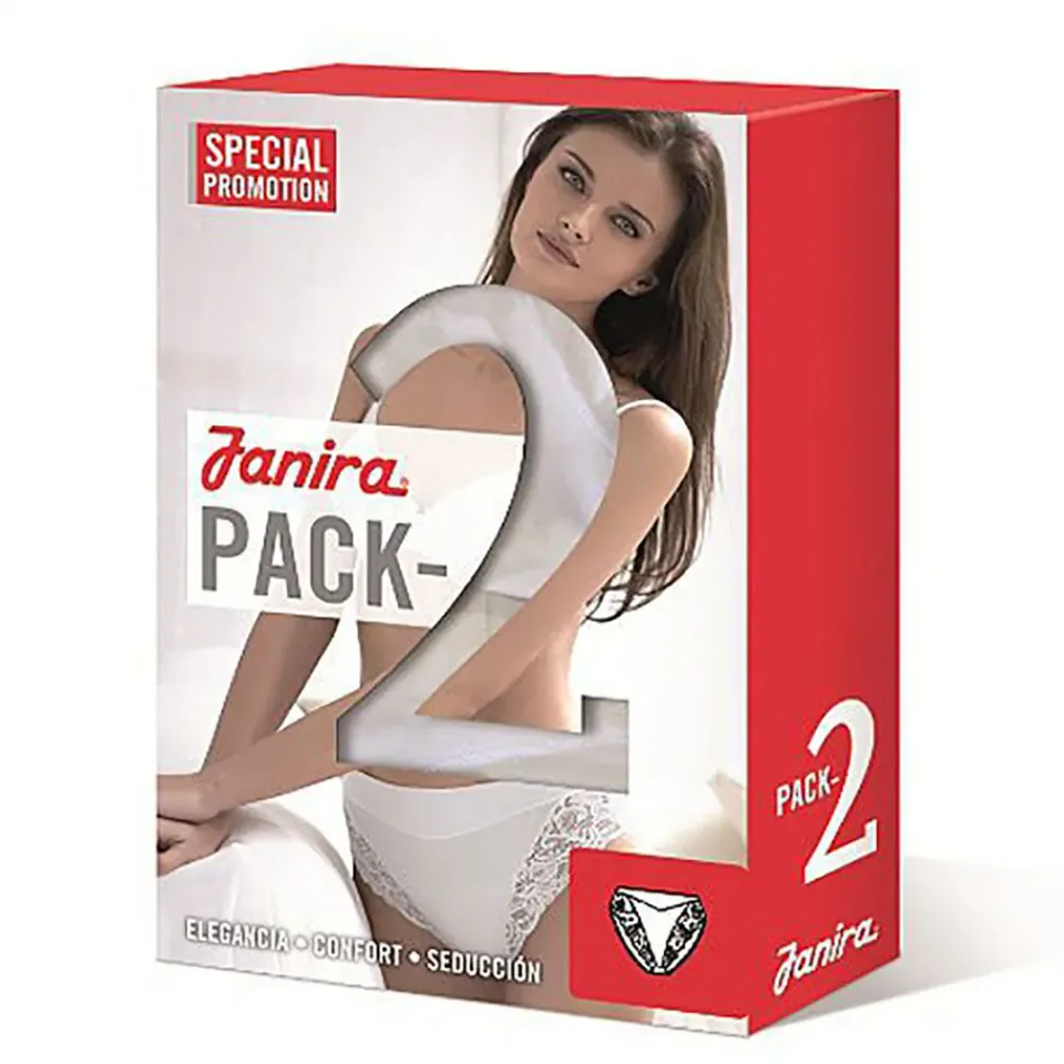 Janira Esencial pack 2 slip cotone super-cotton