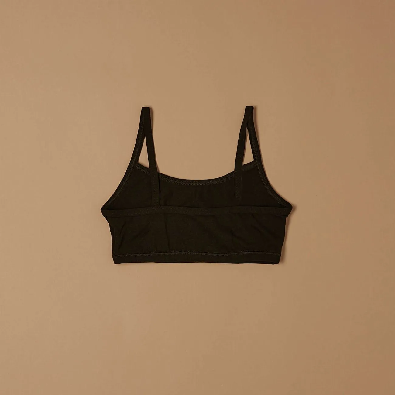 Jadea 175 bralette bambina nera cotone modal
