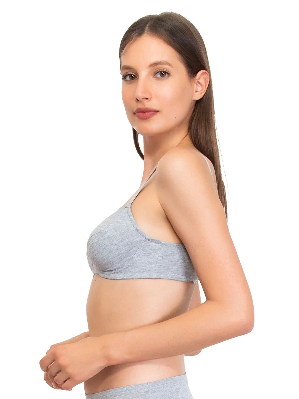 SièLei Natural Cotton 1440 reggiseno grigio cotone bio