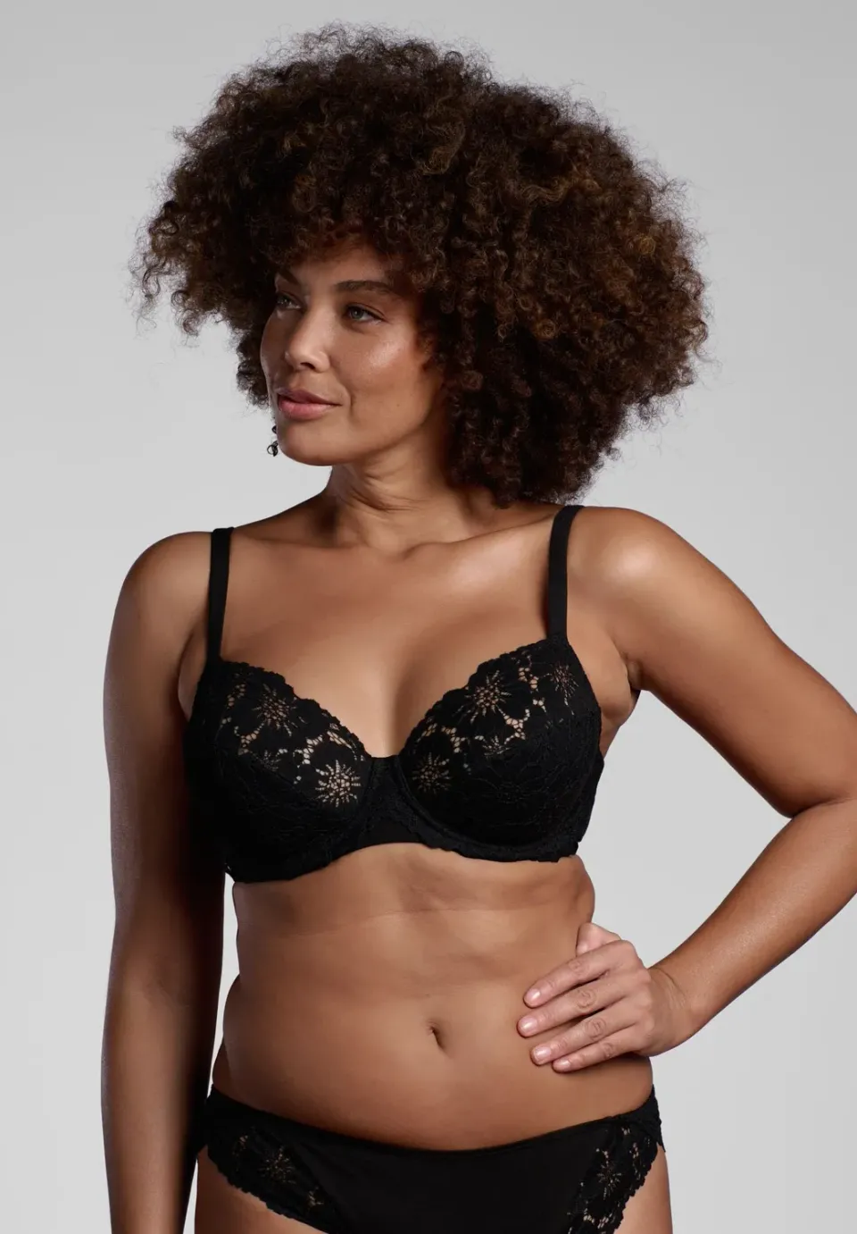 Lepel Belseno 451 reggiseno balconcino nero in cotone