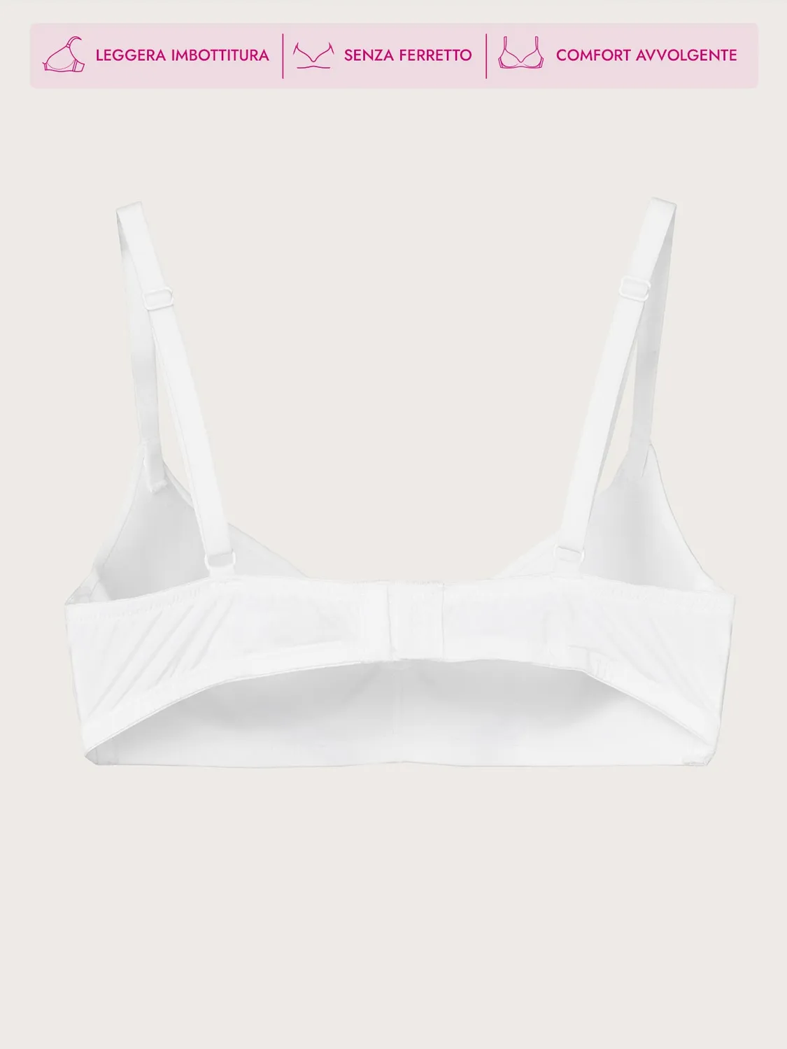 Jadea Abbraccio reggiseno triangolo nero senza ferretto