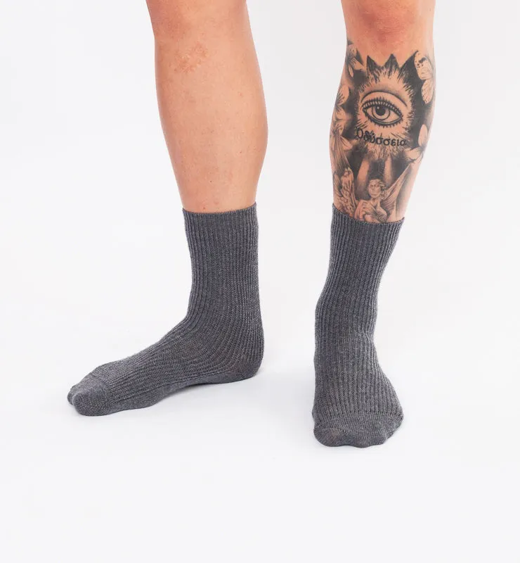 Casagin Calzini Lana Merino calzini tinta unita antracite 39-42