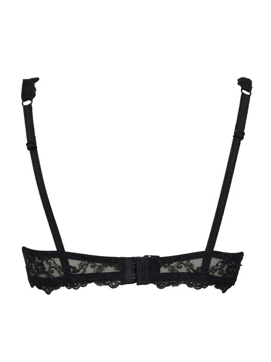Si'èLei Glam 1958 Bralette Nero Imbottita con Ferretto