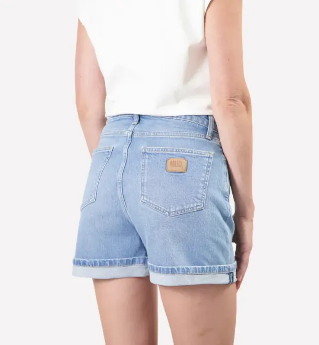 Casagin Jeans Corti Relaxed Denim Vintage Blu M
