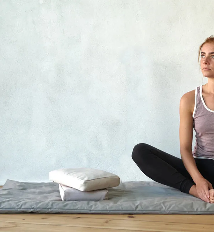Casagin cuscino relax yoga cotone biologico antracite