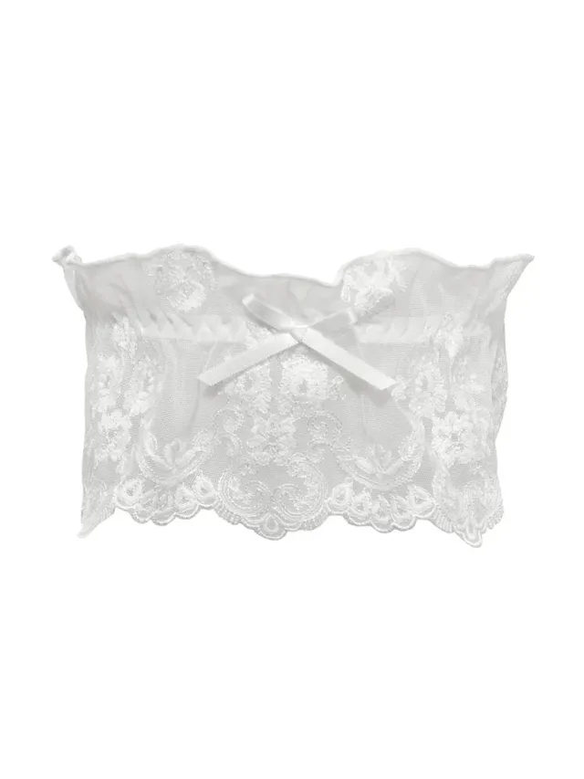 Si'èLei Glam 1950 giarrettiera bianco latte