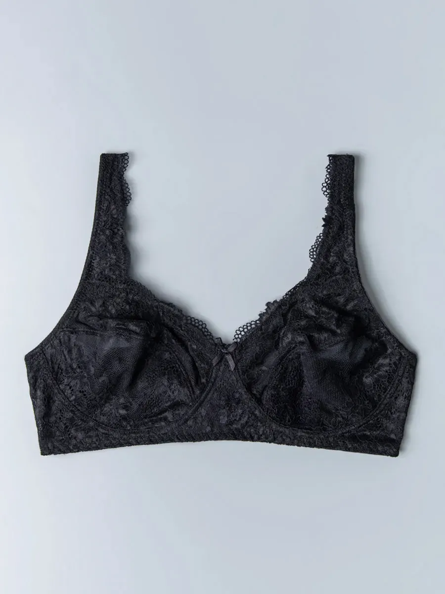 Si'èLei Wonder Lace 2440 reggiseno pizzo nero senza ferretto