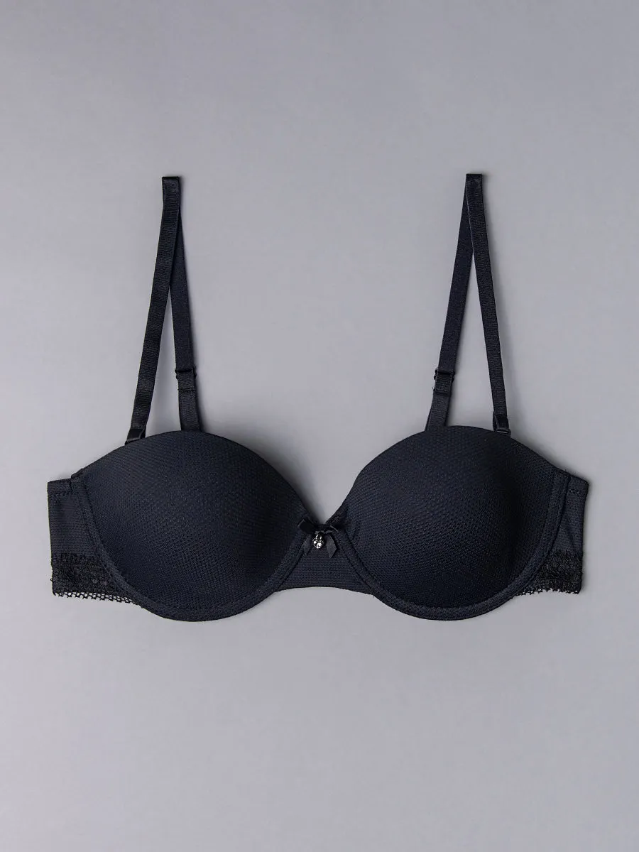 Si'èLei Darling 1880 reggiseno fascia nero imbottito