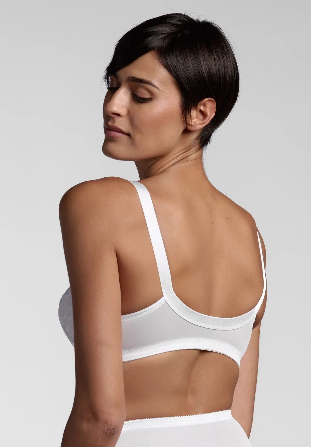 Lepel Adele reggiseno senza ferretto bianco apertura frontale