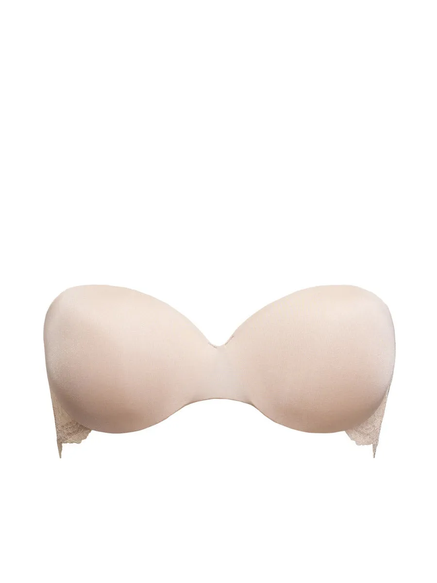 Si'èLei Pure Love 1972 reggiseno a fascia cipria push-up