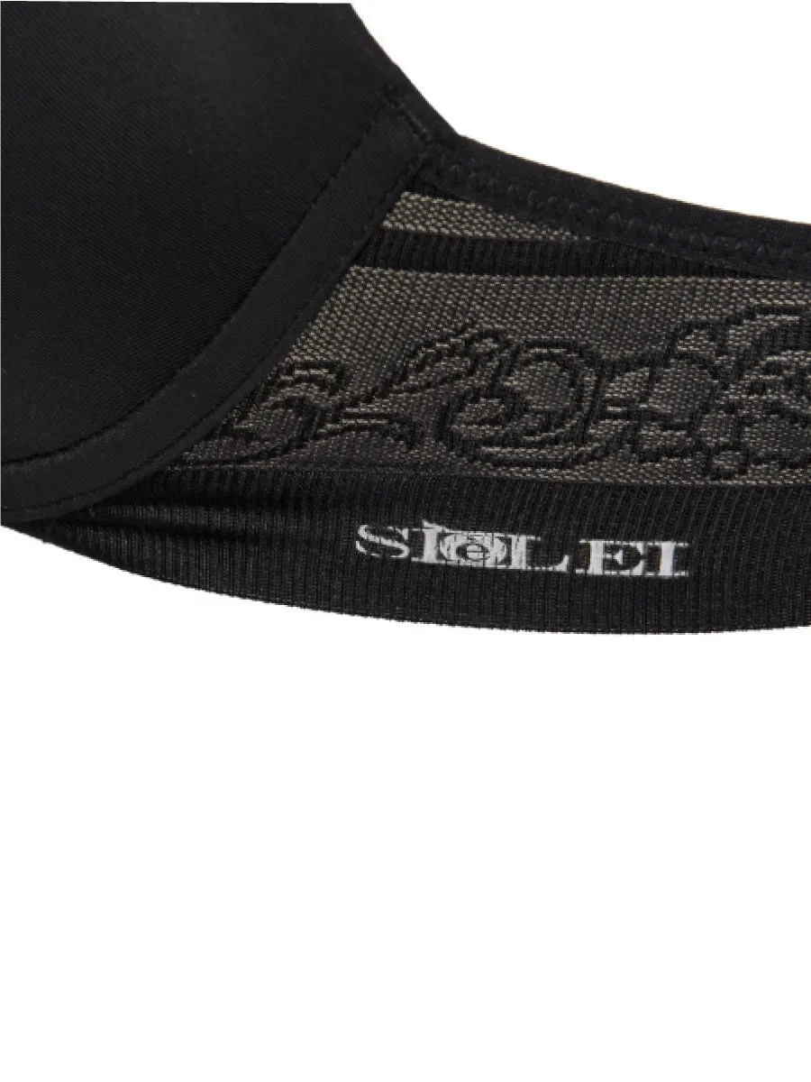 Si'èLei Flower 2508 reggiseno imbottito nero con ferretto