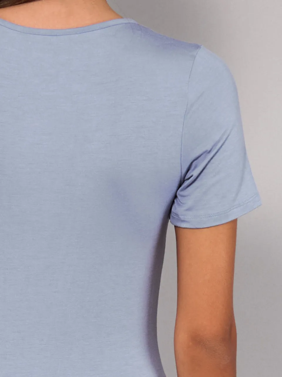 Si'èLei Today 6010 Maglia Manica Corta Denim in Modal