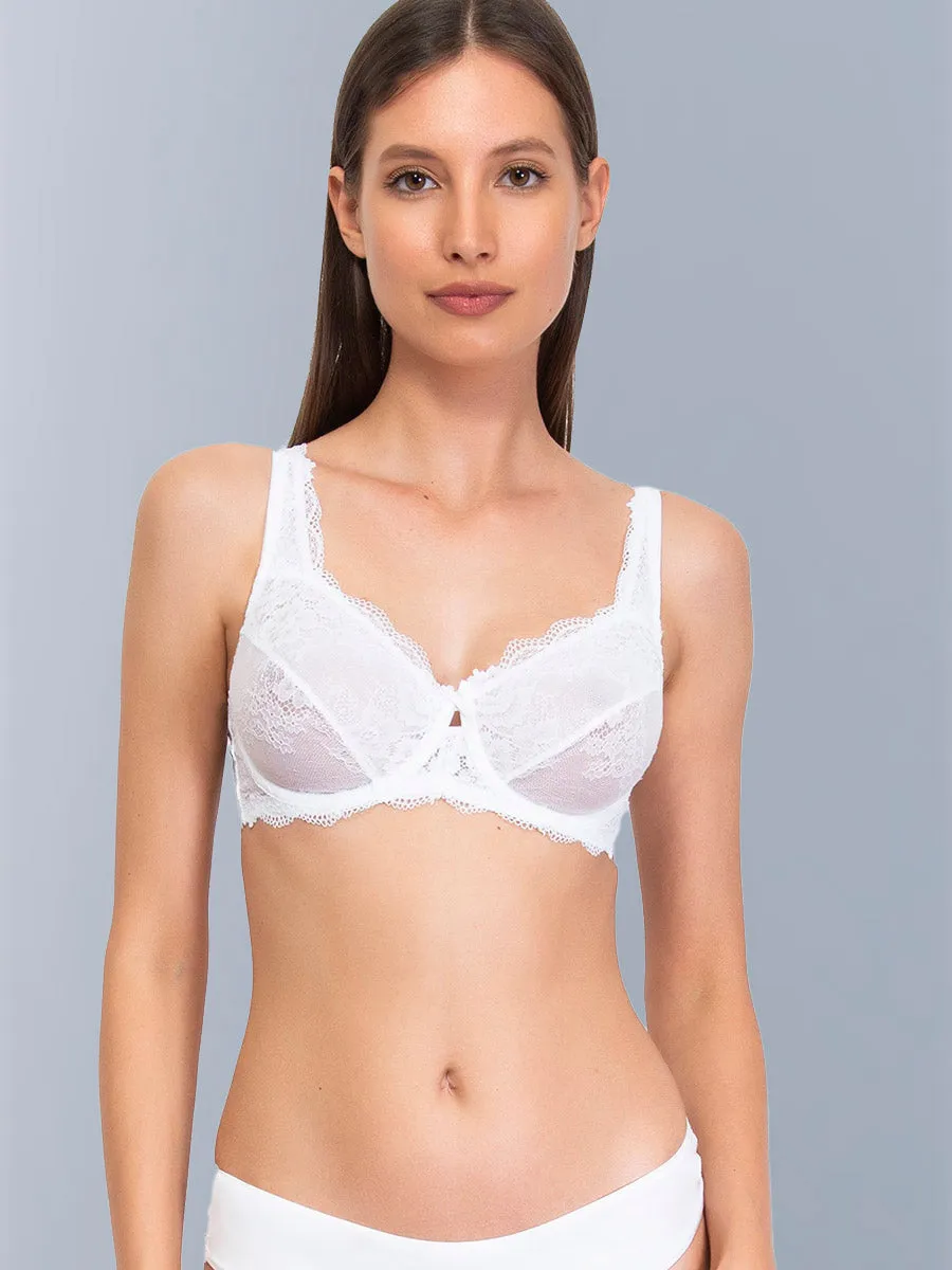 Si'èLei Wonder Lace 2442 reggiseno francese bianco pizzo