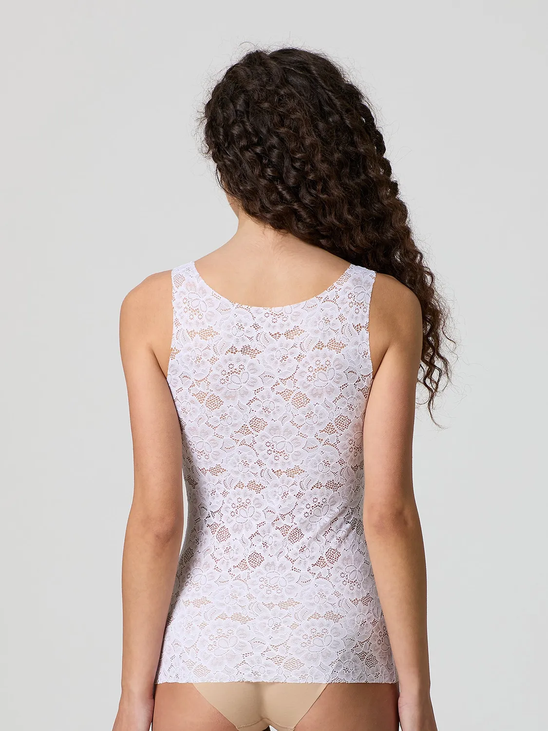 Jadea Basic 8024 canotta pizzo spalline larghe nera