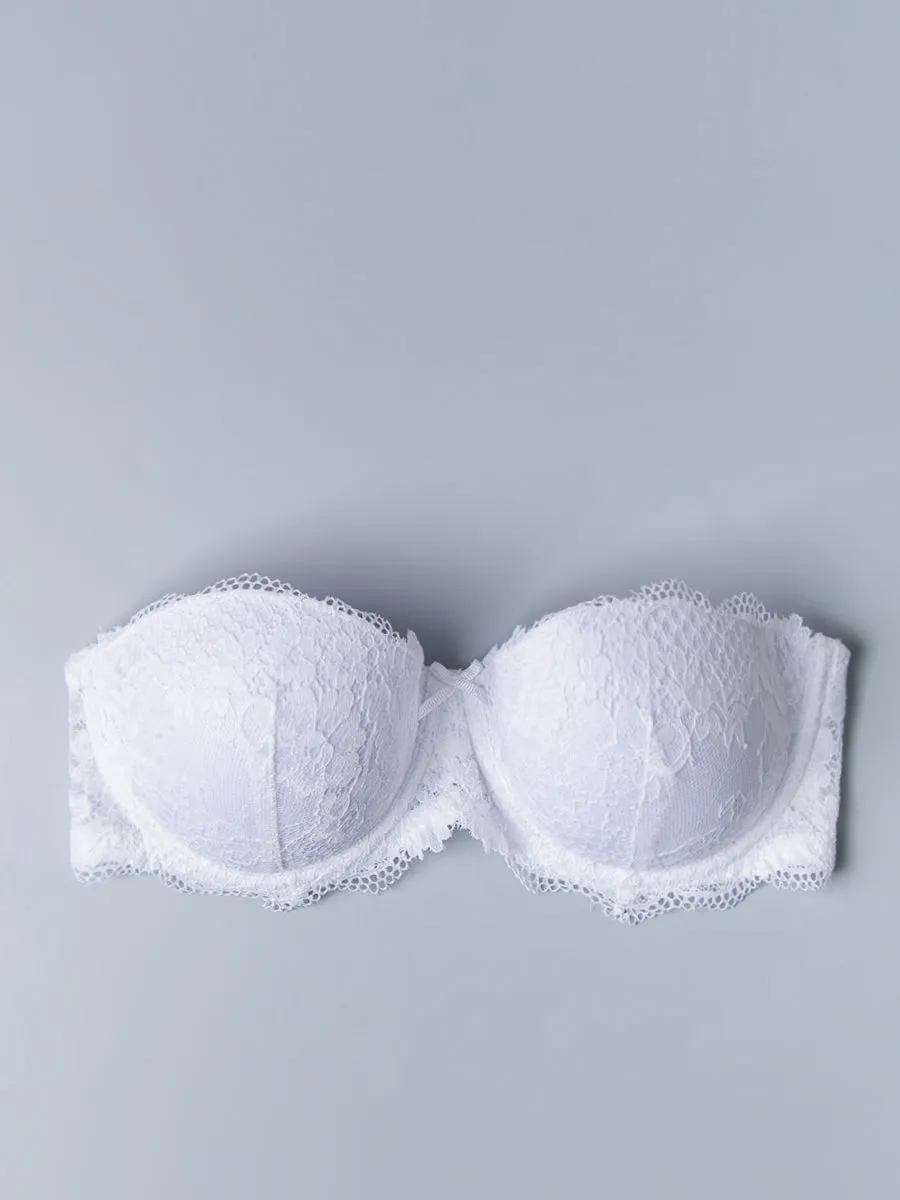 Si'èLei Wonder Lace 2450 Reggiseno Fascia Bianco
