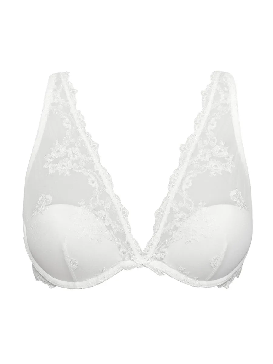 Si'èLei Glam 1958 bralette pizzo bianco latte