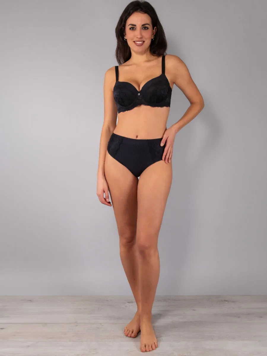 Si'èLei Armony AR37 brasiliana nero pizzo microfibra