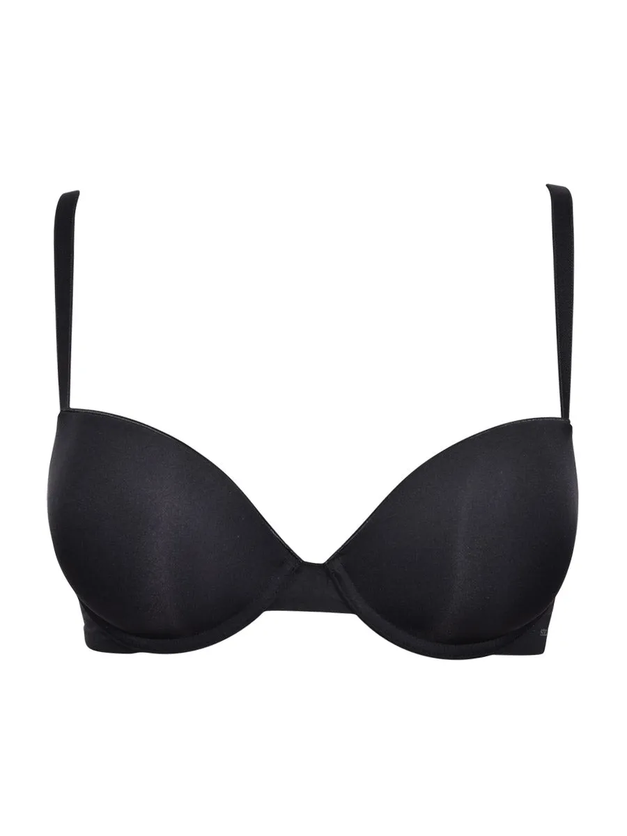 Si’èLei Plus 2544 reggiseno push-up nero microfibra