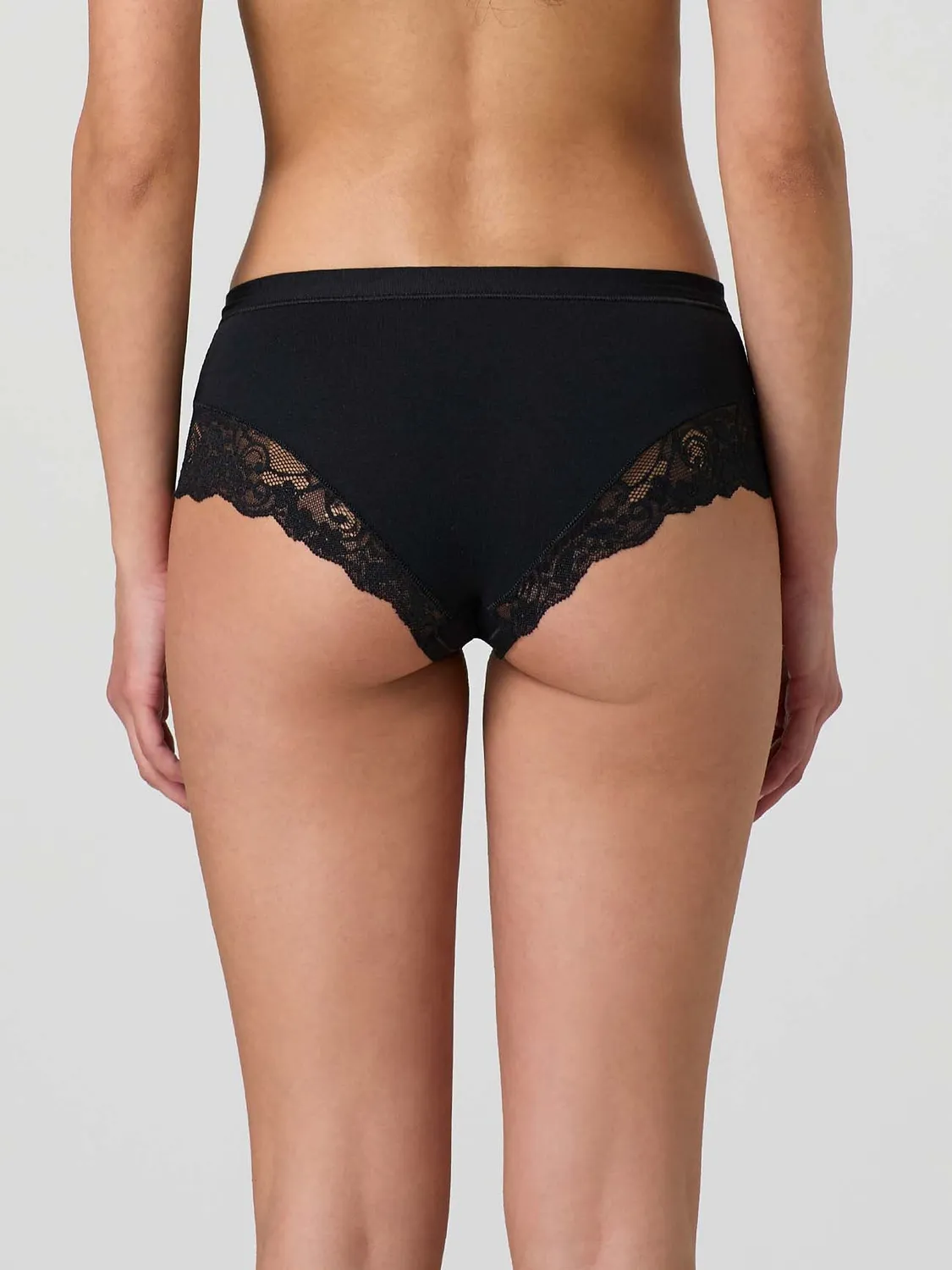 Jadea 522 shorts modal cotone pizzo nero
