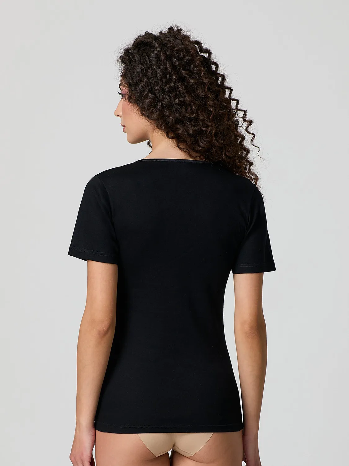 Jadea Basic 9005 maglietta cotone 3 pezzi satin