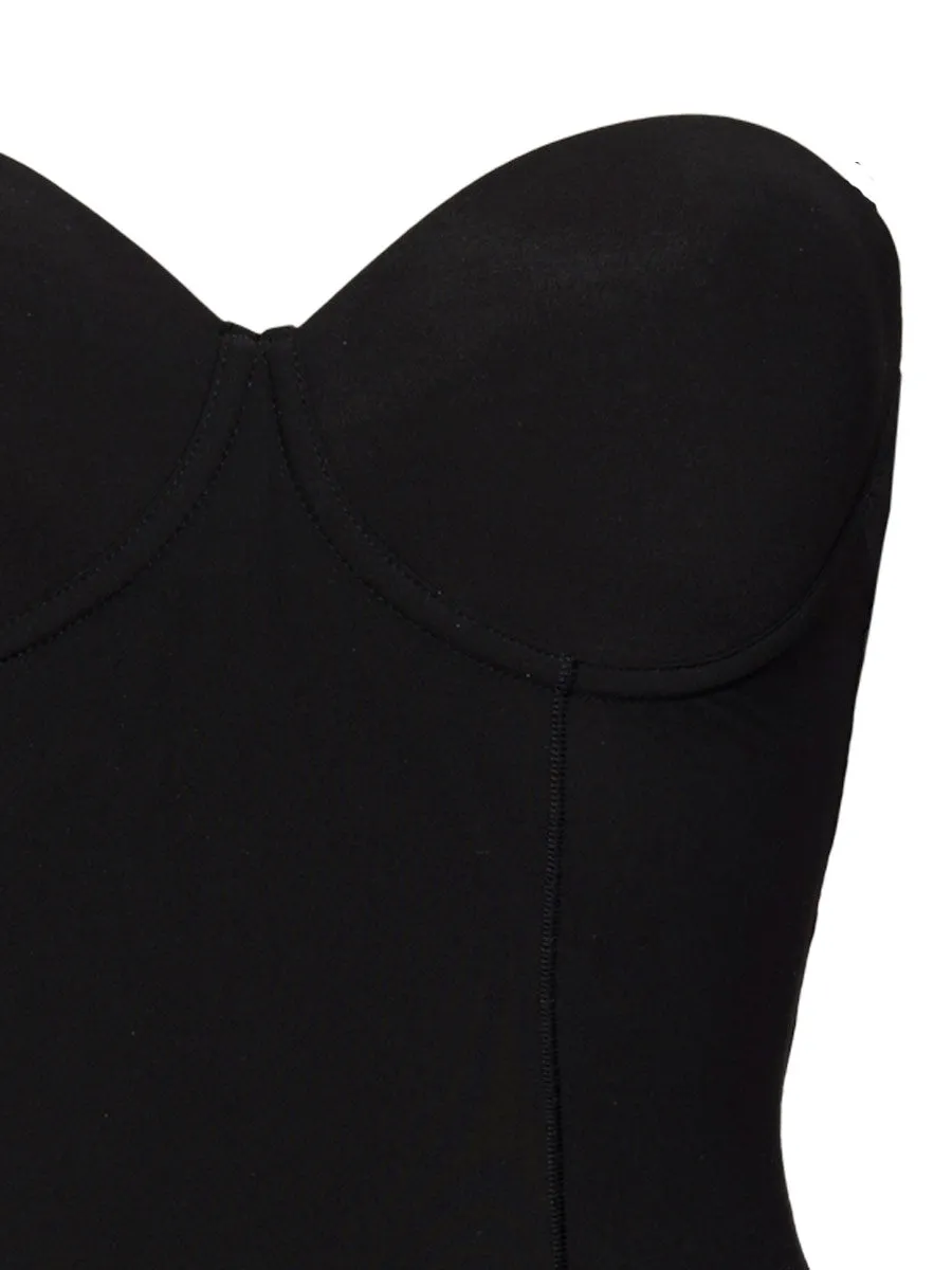 Si'èLei Comfort Fit 1842 body nero spalline removibili