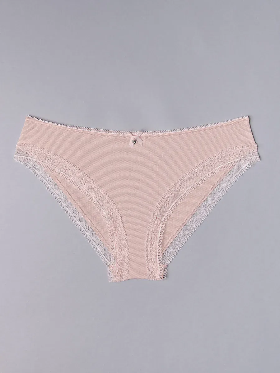 Si'èLei Darling 1875 slip jacquard cipria nido d'ape