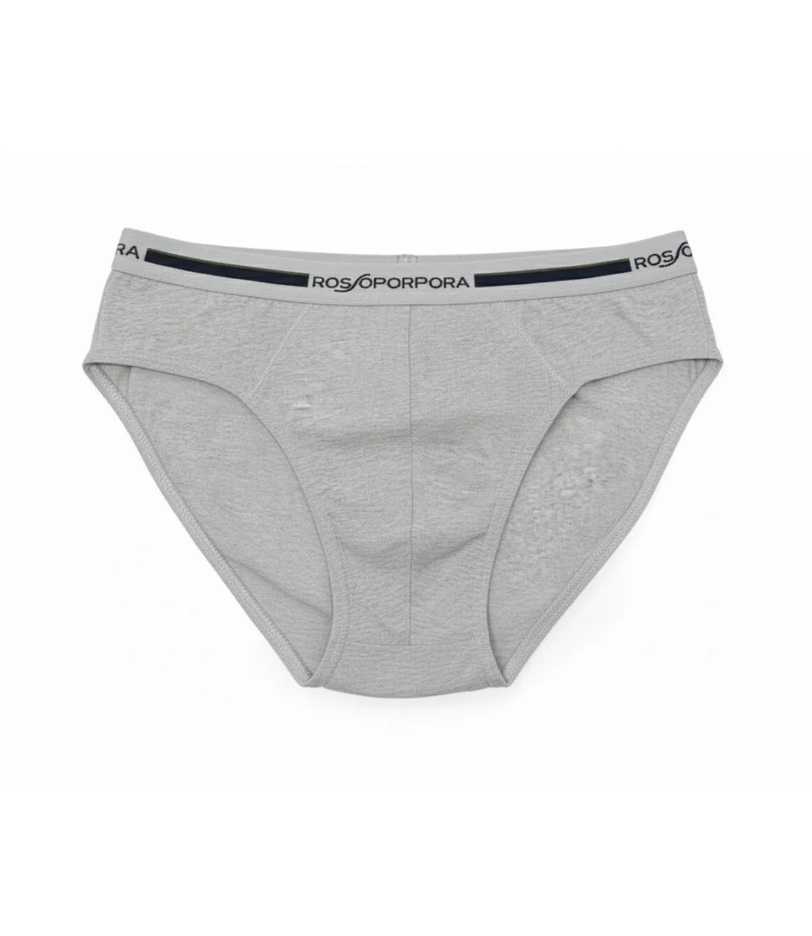 Rossoporpora Slip Elastico Logato slip uomo nero cotone