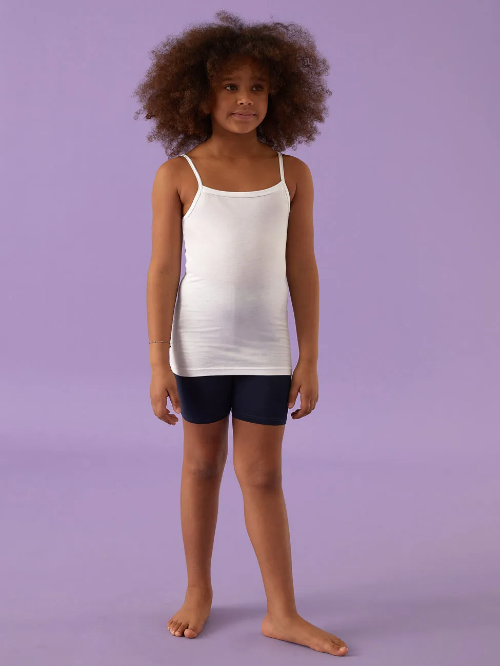 Jadea 282 Canotta Bambina Bianca Cotone
