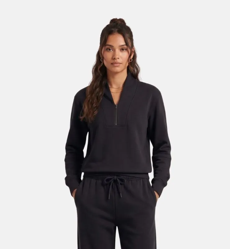 Casagin Felpa Lounge half zip felpa collo alto cotone bio