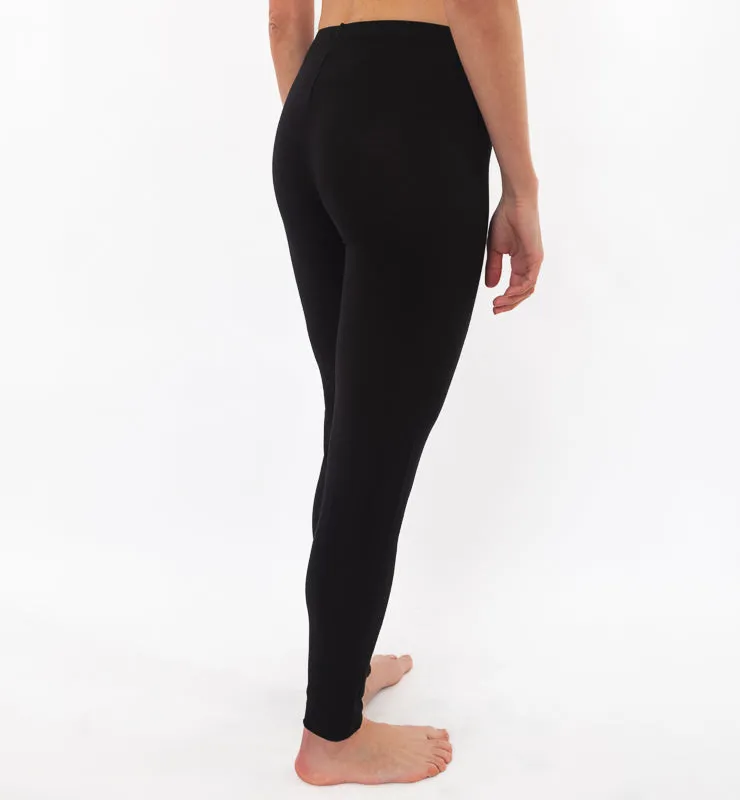 Casagin Cashmere leggings donna Nero Tencel Modal