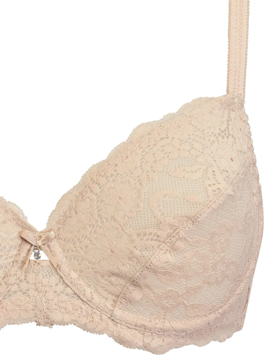 Si'èLei Allure 2672 reggiseno francese cipria pizzo