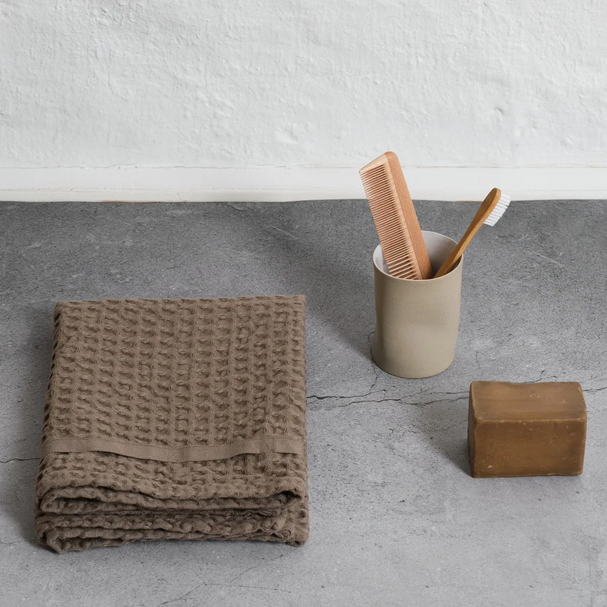 Casagin Big Waffle asciugamano mani e viso burro cotone bio
