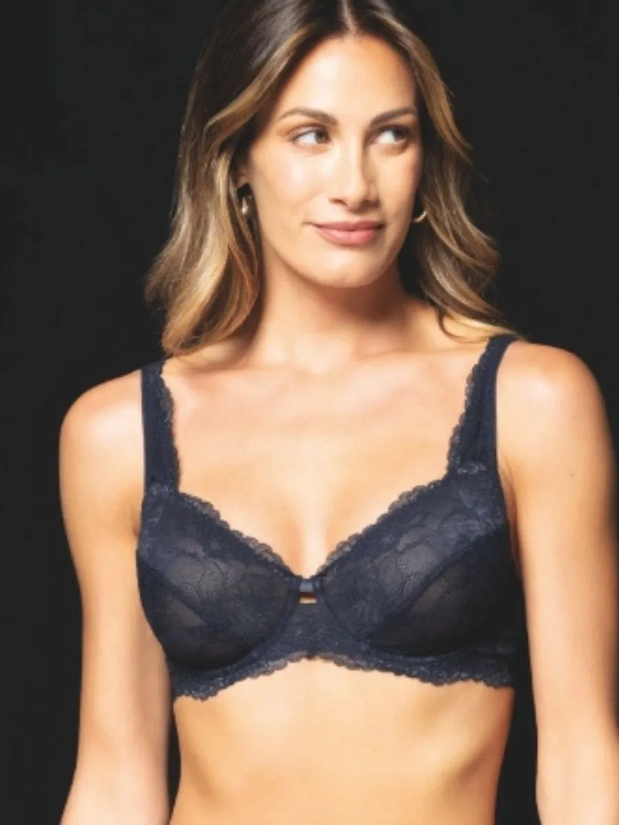 SièLei Only Lace 8030 reggiseno francese blu pizzo