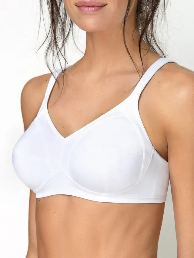 Si'èLei Plus 2548 Reggiseno Bianco Senza Ferretto