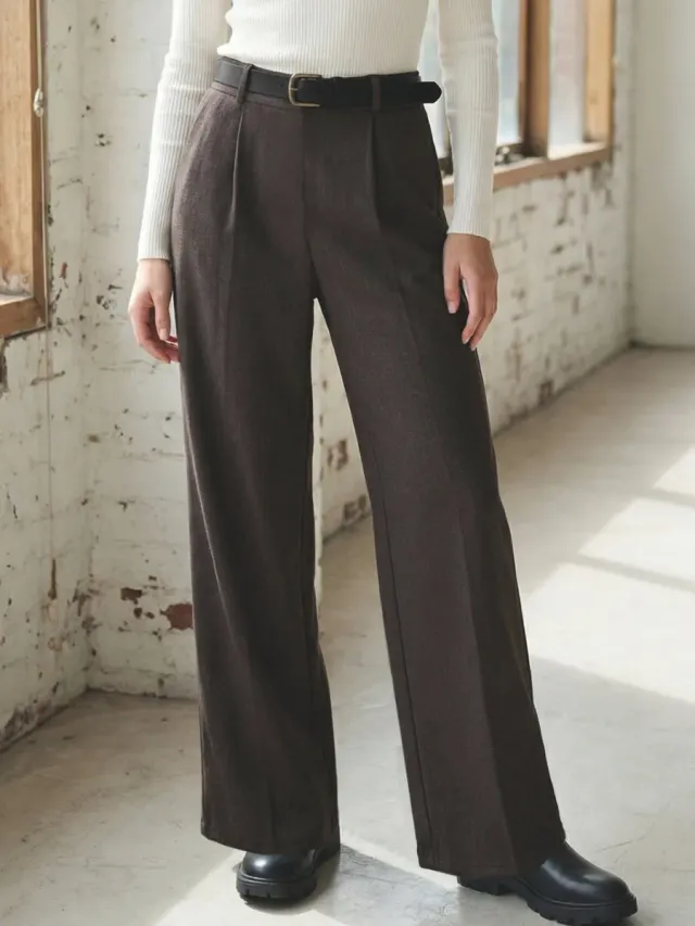 Si'èLei LG20 Leggings Marrone elasticizzato morbido