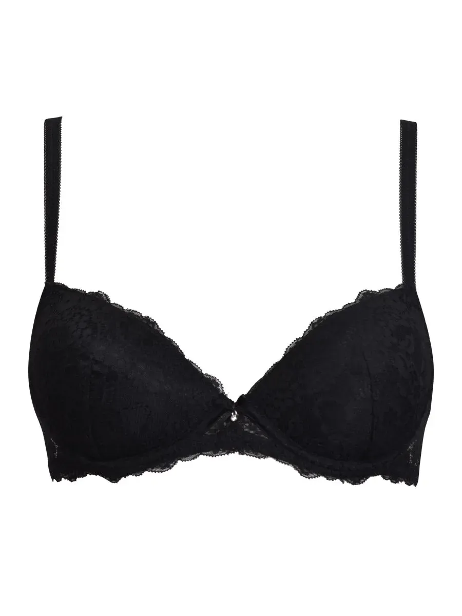 Si'èLei 2688 reggiseno nero memory pizzo con ferretto