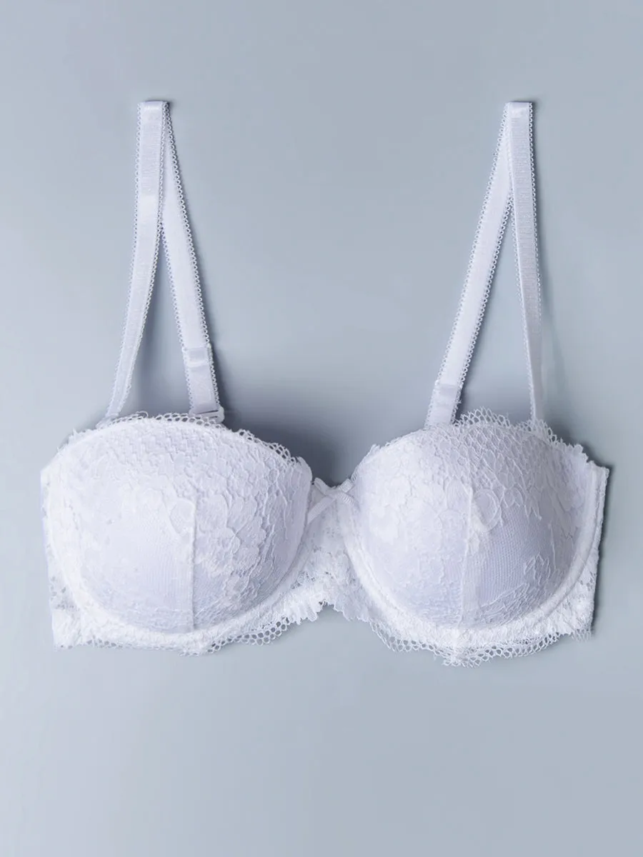 Si'èLei Wonder Lace 2450 Reggiseno Fascia Bianco