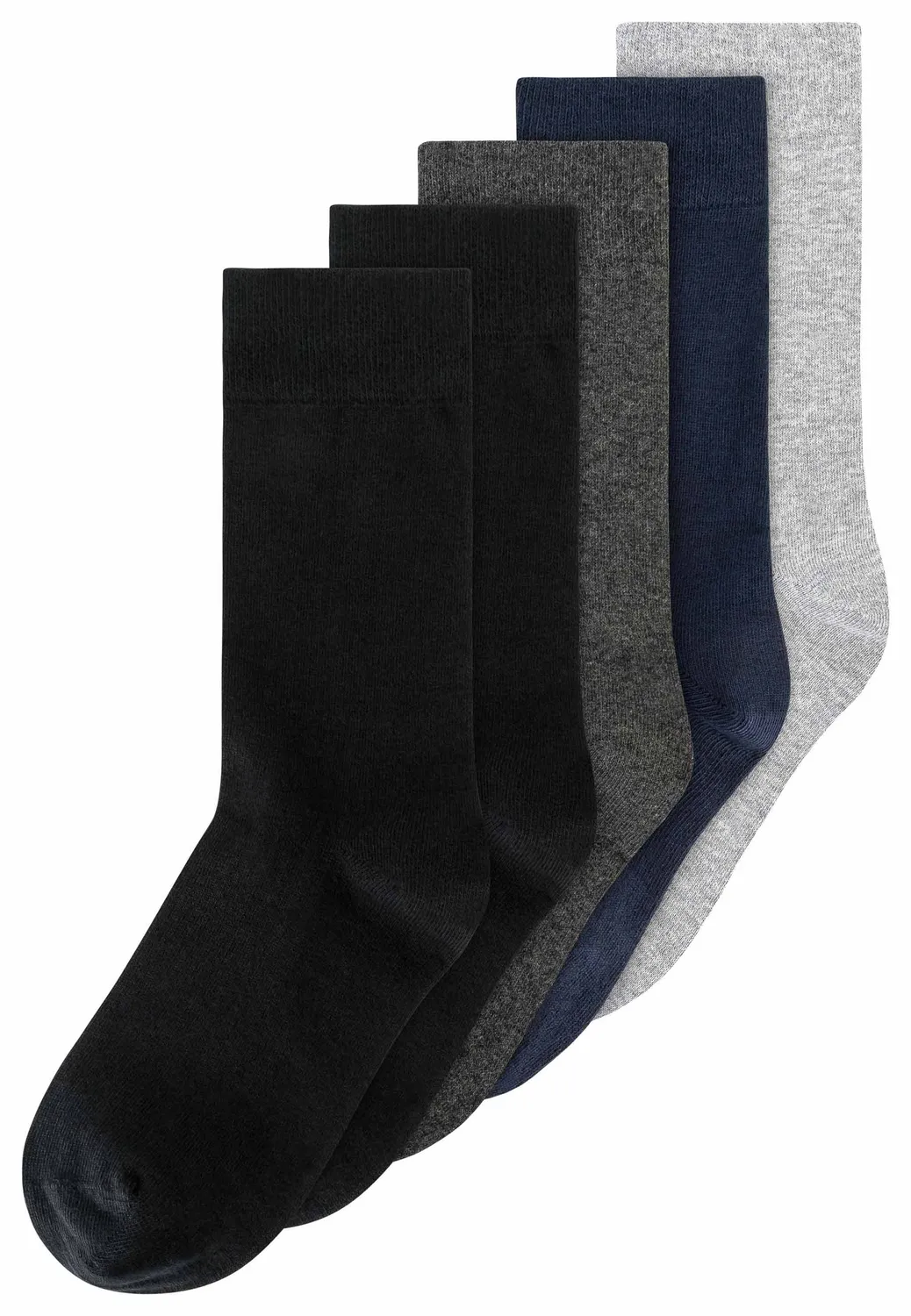 Casagin 5 Paia Calzini Basic Cotone Nero 39-42
