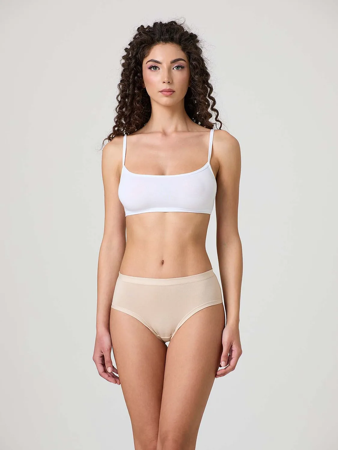Jadea Basic 786 slip midi cotone modal donna